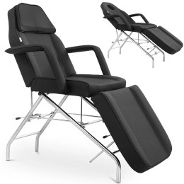 Fotel kosmetyczny do masażu tatuażu SPA MATERA - czarny