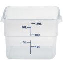 Pojemnik spożywczy CamSquare 11.4 l 256x310x210 mm - transparentny