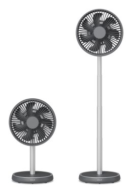 Wentylator Duux | Rize Flex | Wentylator stojący | Szary | Średnica 21 cm | Liczba biegów 4 | Oscylacja | 10 W