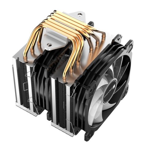 Chłodzenie procesora Jonsbo CR-2000GT z chłodnicą i wentylatorem 12 cm, kolor czarny, 1 szt.