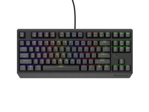 Klawiatura GENESIS Thor 230 TKL Gaming USB + RF Wireless + Bluetooth QWERTY Czarny