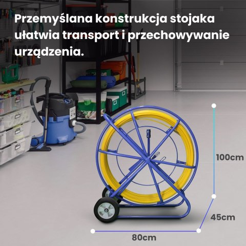 Extralink Pilot do przeciągania kabli Pilot 9mm 150m włókno szklane FRP, śr. 9mm, dł. 150m, żółty