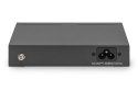 Digitus Przełącznik Gigabit Ethernet PoE, 4 porty PoE + 1 port uplink, dostępna moc zasilania PoE: 60 W