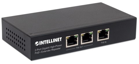 Intellinet 561266 łącza sieciowe Nie zarządzany Gigabit Ethernet (10/100/1000) Obsługa PoE Czarny