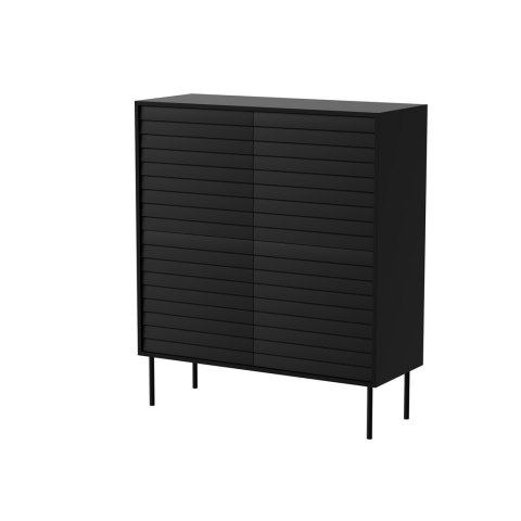 Komoda 4D CORTINA 102x40x118 czarny