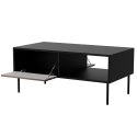 Ława/Stolik CORTINA 100x55x45 czarny/orzech