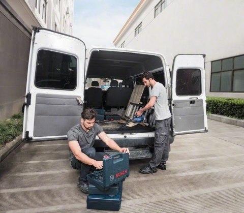 Odkurzacz przenośny Bosch GAS 18V-1 Professional Czarny, Niebieski, Czerwony, Półprzezroczysty Bez worka