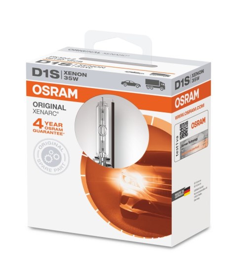 Żarówka do świateł samochodowych Osram 4008321184276 66140 XENARC ORIGINAL D1S