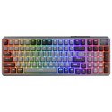 Klawiatura gamingowa COOLER MASTER MK770, przewodowa USB + RF Wireless + Bluetooth, QWERTY Czeski, Ciemny Szary