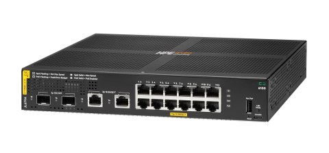 HPE Aruba 6100 Managed 12G 2SFP+ PoE+ 139W Switch
