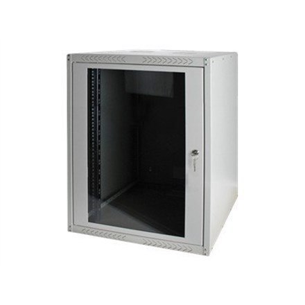 Digitus Szafa sieciowa wisząca DYNAmic 19" 16U rack 600x450, drzwi szyba, szary, niedzielona, złożona, 60kg