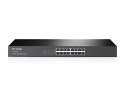 TP-Link TL-SF1016 Nie zarządzany Fast Ethernet (10/100) 1U Czarny