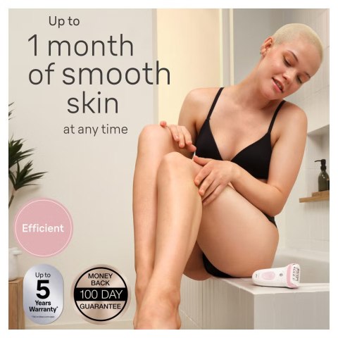 Epilator Braun Silk-épil 7 7-060 bezprzewodowy, mokry i suchy, 40 minut pracy, różowo-biały, idealny do delikatnego usuwania wło