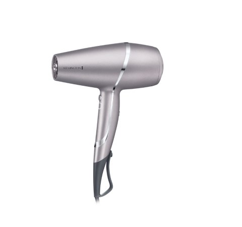 Suszarka do włosów Remington AC9800 Proluxe You Adaptive 2400W z technologią jonową, 3 ustawienia temperatury, dyfuzor, srebrna