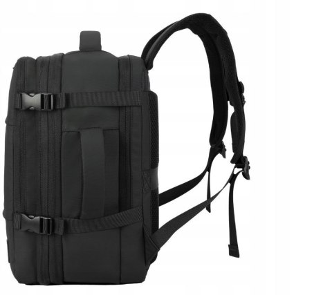 Plecak podróżny kabinowy z pompką NOVEEN CTB500, 40x20x25cm, czarny