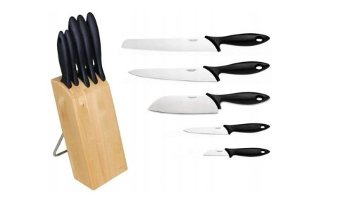 Zestaw 5 noży w bloku FISKARS 1023782 Essential