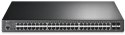 TP-Link Omada SG3452P łącza sieciowe Zarządzany L2/L3 Gigabit Ethernet (10/100/1000) Obsługa PoE 1U Czarny