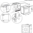 Piekarnik elektryczny Electrolux LOC9P3XZ 900 72 l | piroliza | termoobieg | termosonda | czarny