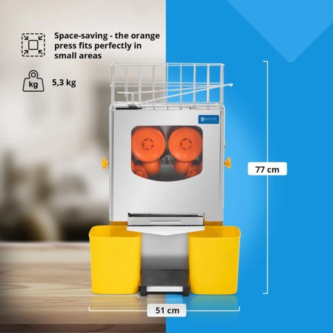 Wyciskarka półautomatyczna do pomarańczy 20 szt. / min 120 W