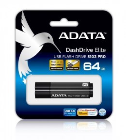 ADATA S102P 64 GB, USB 3.0, Grey