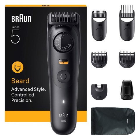 Braun BeardTrimmer 5 BT5560 trymer do brody Mokry & Suchy Czarny