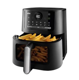Frytownica powietrzna Braun MultiFry 5 HF5073, moc 2000 W, pojemność 6 L, kolor czarny, 20 programów, łatwa w czyszczeniu, autom