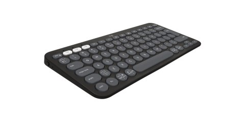 Logitech 920-012239 klawiatura Dołączona myszka Uniwersalne RF Wireless + Bluetooth QWERTY Amerykański międzynarodowy Grafitowy