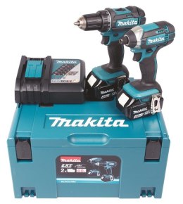 Makita Akku-Bohrschrauber Set, 18 V, 2 x 4,0 Ah Akkus, DLX2127MJ