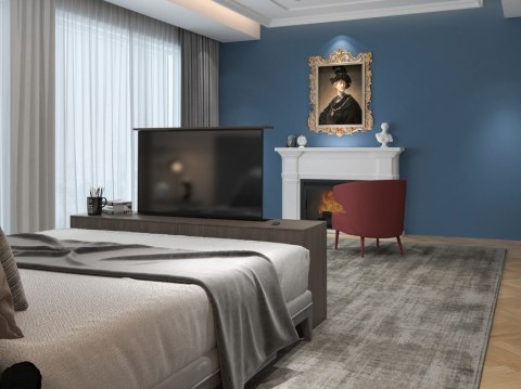 Mocowanie do telewizora LCD (zmotoryzowane) - Plastik, Aluminium, Stal - Rozmiar ekranu: 94-165.1 cm (37"-65")