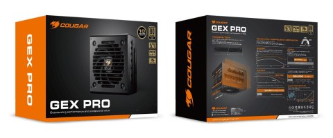 COUGAR Zasilacz GEX PRO 650W ATX3.1 / 80 Plus Złoty / Modułowy