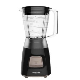 Blender Philips Daily Collection HR2052 Black, 350 W, Plastic, 1.25 L, Ice crushing,