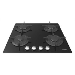 Candy CVG 64 SGNX Gas on glass, Number of burners/cooking zones 4, Black,