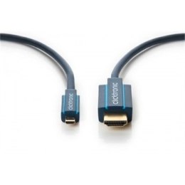 Clicktronic 70328 Micro-HDMI™ adapter cable with Ethernet, 2m