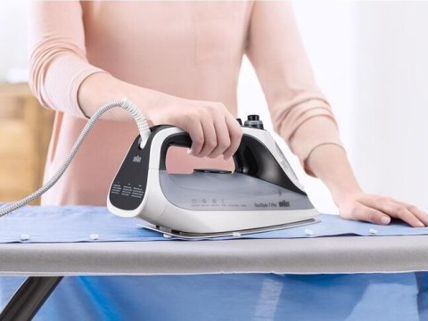 Żelazko Braun TexStyle 7 Pro SI7149WB suche i parowe EloxalPlus stopa żelazka 2900 W, Biały