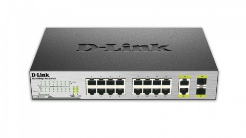 D-Link Switch DES-1018MP Unmanaged, Desktop, 10/100 Mbps (RJ-45) ports quantity 16, Combo ports quantity 2, PoE ports quantity 1
