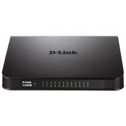 D-Link Switch DES-1024A Unmanaged, Desktop, 10/100 Mbps (RJ-45) ports quantity 24, Power supply type Single