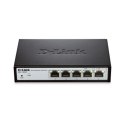 D-Link Switch DGS-1100-05 Web Management, Desktop, 1 Gbps (RJ-45) ports quantity 5, Power supply type Single