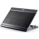 Deepcool ergonomic stand- cooler. black , 4x USB HUB, it can be used as a notebook stand and/or cooling pad. The adjustable ant