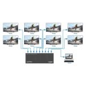 MANHATTAN 4K60Hz 8-portowy rozdzielacz HDMI ze skalowaniem w dół
