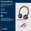 Przewodowe słuchawki HP Poly Blackwire 8225 USB-C/A