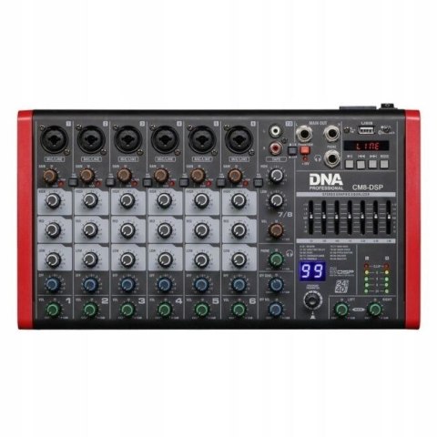 DNA CM8-DSP - Mikser audio, USB, MP3, Bluetooth, Phantom