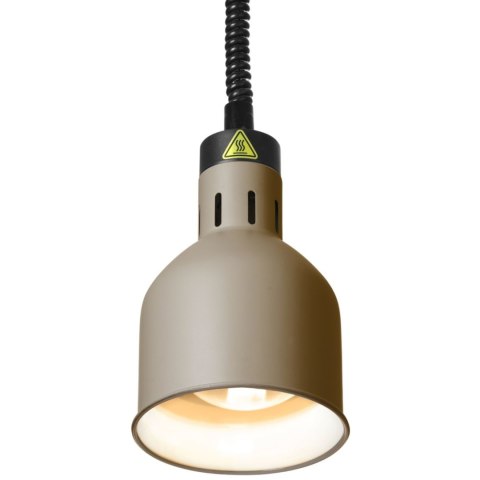 Lampa do podgrzewania potraw wisząca cylindryczna śr. 175 mm 250 W - beżowa