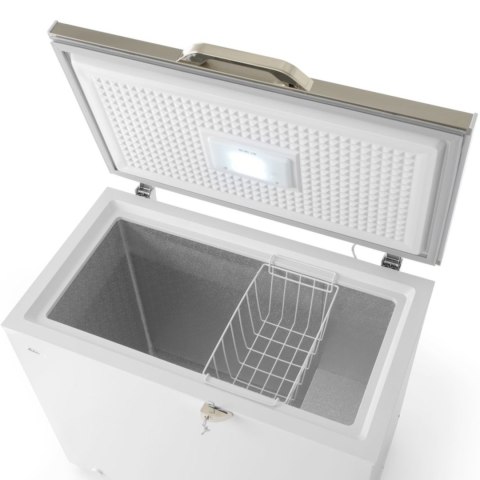 Zamrażarka skrzyniowa zamykana na klucz LED 190 l 120 W