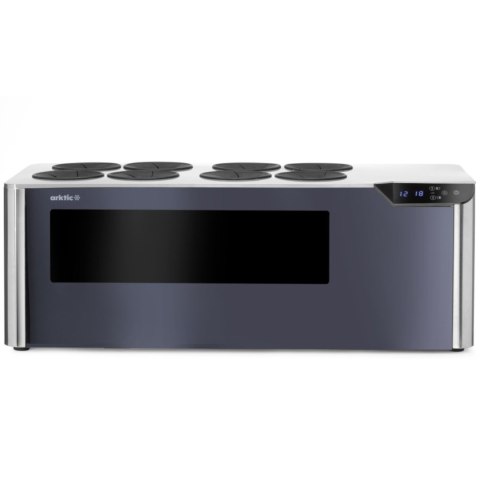 Chłodziarka do wina dwustrefowa nastawna na 8 butelek LED 60 W