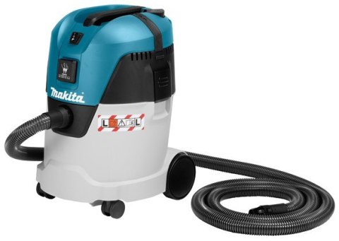 Makita VC2512L odkurzacz Czarny, Niebieski, Metaliczny 25 l 1000 W