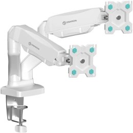 ONKRON G-160-W Uchwyt biurkowy obrotowo-nachylny do dwóch monitorów 13-32