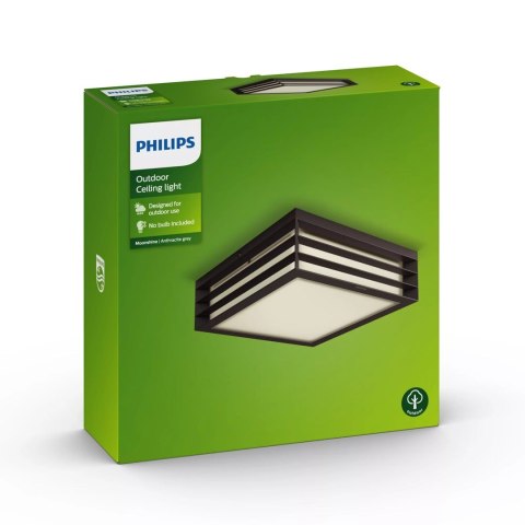 Plafon sufitowy oprawa Moonshine antracyt 2x E17/14W IP44 aluminium/tworzywo