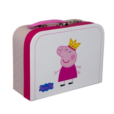 Drewniany zestaw piękności w walizce, świnka peppa