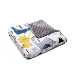 Kocyk minky 100x135cm (dinozaury)