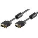 Goobay Full HD SVGA monitor kabel, gold-plated VGA kabel, Black, 15 m